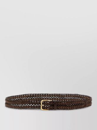 Brunello Cucinelli braided leather belt