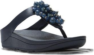 FitFlop Fino Bead Cluster Sandals in Midnight Navy at Nordstrom, Size 11