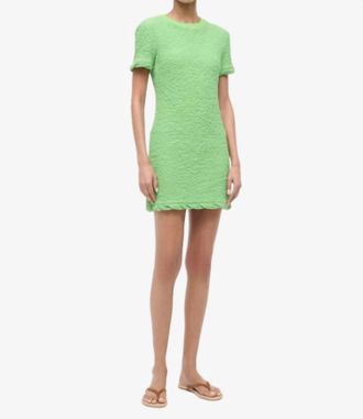 Staud Delia Mini Dress In Sprout
