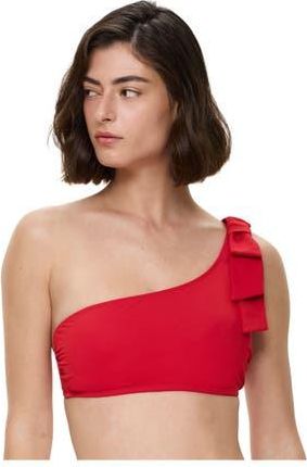 Gottex Modern Muse One Shoulder Bikini Top in Red at Nordstrom, Size 14