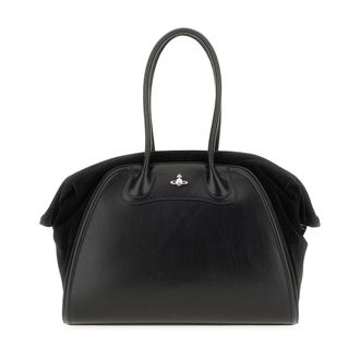 Vivienne Westwood Handbags, female, Black, Size: ONE SIZE Orb Shoulder Bag