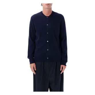 Comme Des Gar&ccedil;ons Merino Cardigan - Knitwear - Hombre - Azul - L