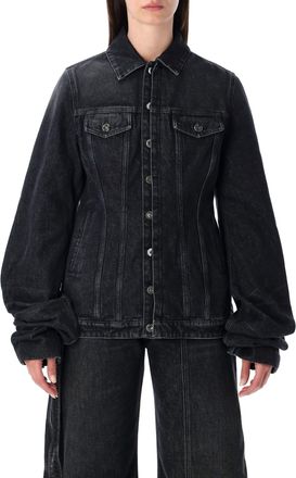 Jean Paul Gaultier Black Oversized-sleeve Denim Jacket Jean Paul Gaultier