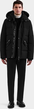 Rudsak Brady Mens Quilted Down Parka with Faux Fur