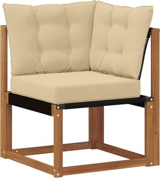 vidaXL Sof&aacute; De Esquina Para Exteriores Natural Vidaxl