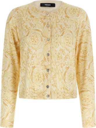 Versace Bicolor Silk Womens Cardigan
