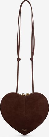 Alaia Schultertasche aus Wild- und Glattleder Le Coeur