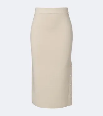 Max Mara Gonna midi in lana e cashmere