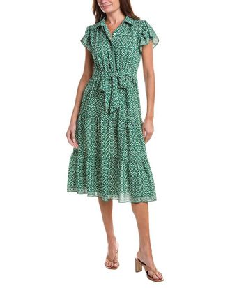 Max Studio Collar Midi Dress