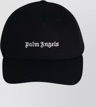 Palm Angels cotton cap with curved brim and eyelets