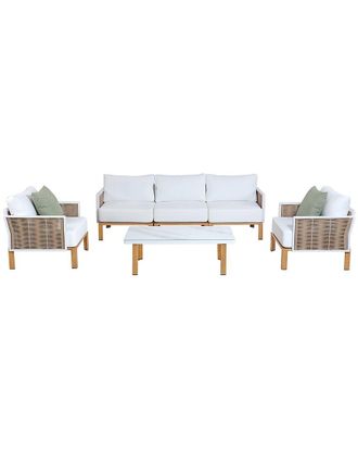 Manhattan Comfort Vine Modern 4Pc Patio Conversation Set