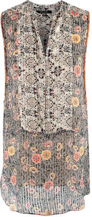 Isabel Marant Silk Floral Print Sleeveless Blouse Size XS