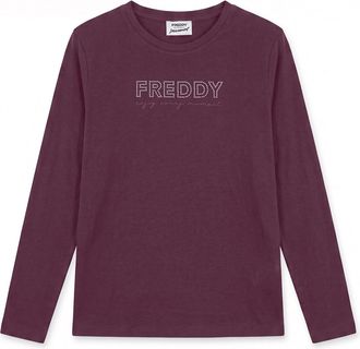 Freddy T-shirt manica lunga con logo in perline