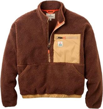 Passenger Ravi Recycled Sherpa Fleece Fleecepullover f&uuml;r Damen | braun