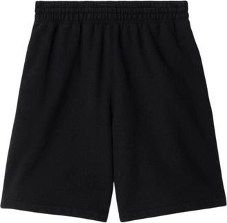 Burberry Equestrian Knight Design Cotton Shorts, Size XX-Large