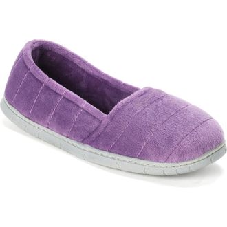 Dearfoams Nova Quilted Velour Slipper in Smokey Purple at Nordstrom Rack, Size X-Large