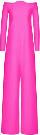 Valentino Garavani Valentino Wool And Silk Blend Jumpsuit Pink Pp 1B0Ve2421Cf_Uwt