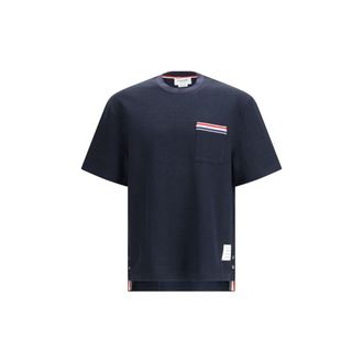 Thom Browne Blue Cotton Mens T-Shirt