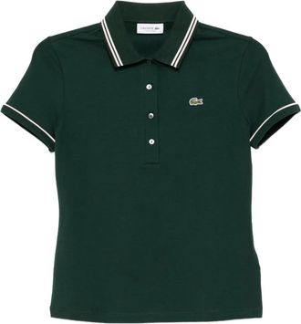 Lacoste Polo con logo ricamato - Verde