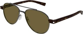 Saint Laurent SL 843 004 Zonnebril - Heren - Zonnebrillen - Grijs - 54 MM - Nylon - Accessoires