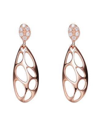 Genevive 18K Rose Gold Vermeil Earrings