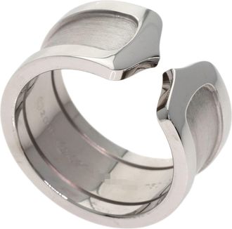 Cartier C2 White Gold (18K) Band Ring (Pre-Owned)