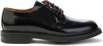 Frau Blauwe leren Derby schoenen Model 73S1 - Heren - Nette schoenen - Zwart - 44 EU - Leer - Schoenen