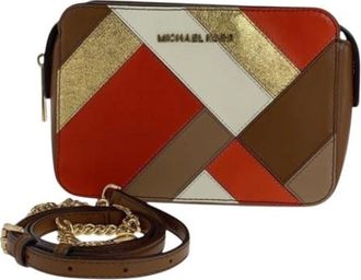 Michael Kors Pre-owned Cross Body Bags, female, Brown, Size: ONE SIZE Pre-owned Leather shoulder-bags