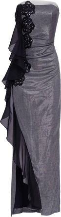 Lethicia Bronstein Abito da sera senza spalline - Grigio