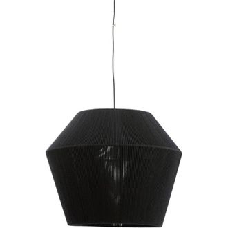Light & Living Light & Living - l&aacute;mpara colgante - Agaro - negro - textil - E27