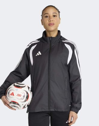 adidas Tiro26 League - Giacca a vento nera e bianca-Nero