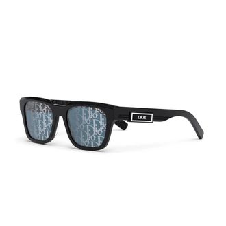 Dior B23-S1I Zonnebril - Heren - Accessoires - Zwart - Maat: 53 MM Zijde
