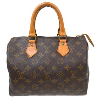 Louis Vuitton Speedy Handbag Monogram Canvas Brown Canvas Handbag (Pre-Owned)