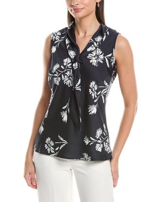 Tahari by ASL Tahari Asl Petite Hammered Satin Top