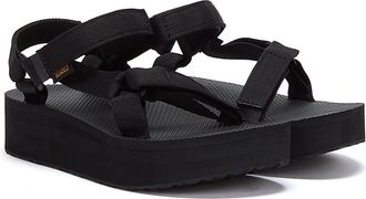 Teva Womens Flatform Universal Sandalen Zwart
