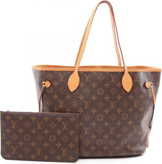 Louis Vuitton Brown Monogram Handbag Pouch Tote Bag (Pre-Owned)