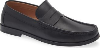 Bruno Magli Guiliano Penny Loafer in Black Leather at Nordstrom Rack, Size 11.5