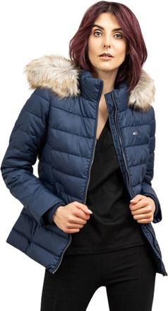 Tommy Hilfiger Winterjas voor dames - Dames - Winterjassen - Blauw - S - Leer - Jassen