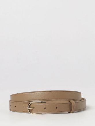 Victoria Beckham Cintura sottile Dorian in pelle con fibbia monogram