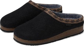 L.L.Bean Wool Slipper Clog Womens Slippers Black : 10 B - Medium