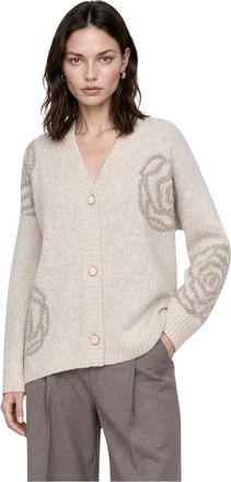 Kocca Truien & Vesten, Dames, Beige, S, Gebreide Cardigan