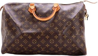 Louis Vuitton Brown Monogram Canvas Speedy 40 (Authentic Pre-Loved)