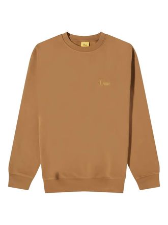 Dime logo-embroidered sweatshirt - Brown