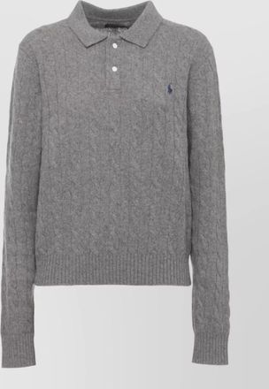Ralph Lauren cashmere wool long-sleeve crewneck sweater