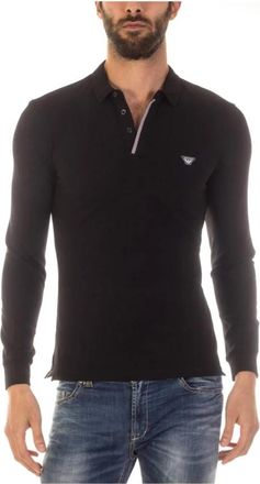 Armani Jeans Polo Shirts - Heren - Polos - Zwart - S - Katoen - Tops