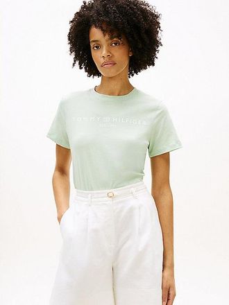 Tommy Hilfiger Logo Jersey Crew Neck T-Shirt