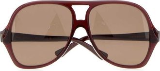 Chlo&eacute; Womens Glasses Oversized Acetate Brown