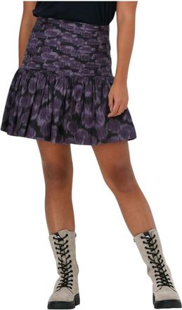 Rough Studios Louise Rok Paarse Minirok - Dames - Korte rokken - Paars - L - Rokken