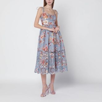 Zimmermann Floral-print linen midi dress