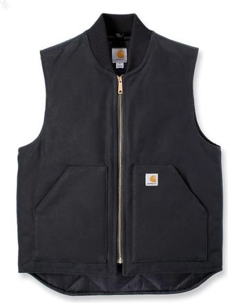 Carhartt Work in Progress Insulated Rib Collar Vest Freizeitweste f&uuml;r Herren | schwarz